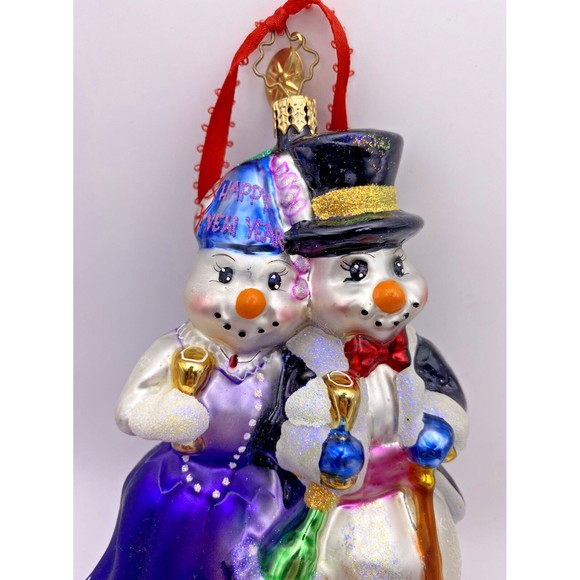 Christopher Radko Christmas Ornament Happy Snow Year Used - Picture 3 of 10